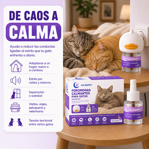 Kit difusor calmante para gatos - CalmaPet®